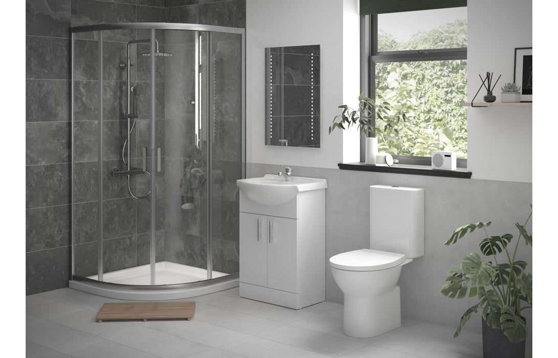 Scena Full Suite with 900mm 2 Door Easy-Fit Quadrant & Tray