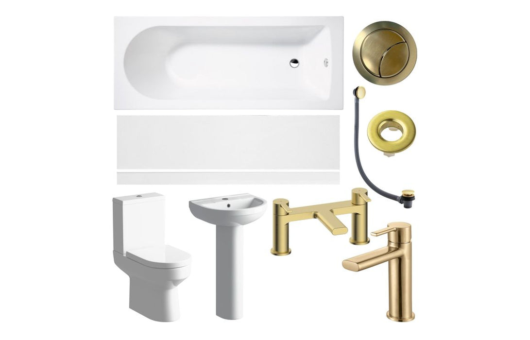 Laurentine Full Suite & Bath w/Brushed Brass Finishes