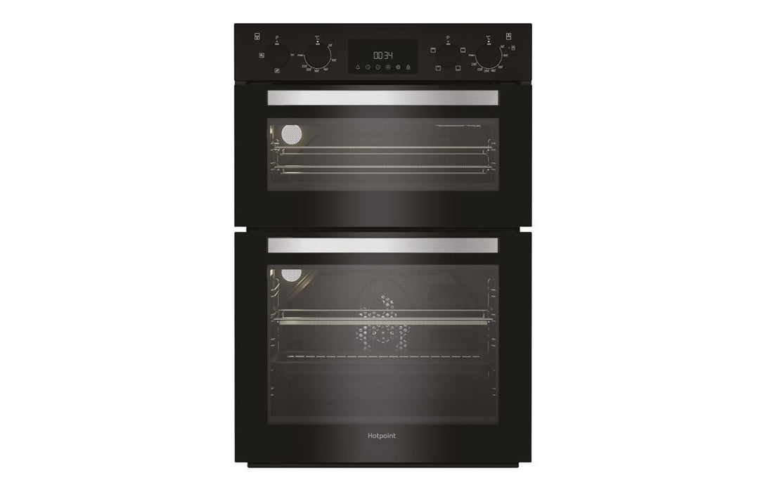 Hotpoint DIH 10D B Double Electric Oven - Black
