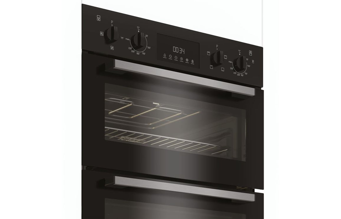 Indesit DII 10D B Double Electric Oven - Black