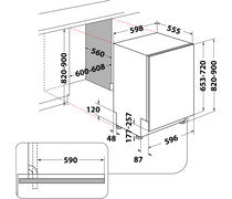Indesit DIO 3T131 FE UK F/I 14 Place Dishwasher