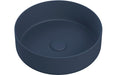 Luxevelle 355mm Ceramic Round Washbowl & Waste - Matt Deep Blue