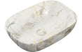 Otellia 460x330mm Ceramic Washbowl - White Marble Effect