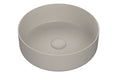 Luxevelle 355mm Ceramic Round Washbowl & Waste - Matt Latte
