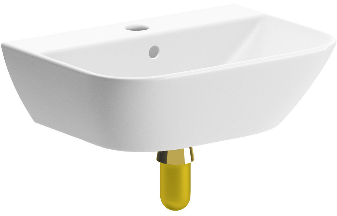 Cedraire 450x320mm 1TH Cloakroom Basin & Bottle Trap
