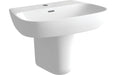 Amara 600x400mm 1TH Basin & Semi Pedestal
