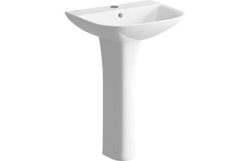 Cedraire 560x450mm 1TH Basin & Full Pedestal (Boxed)