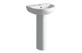 Laurentine 500x390mm 1TH Basin & Full Pedestal