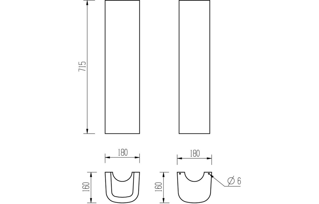Silvain 555x430mm 1TH Basin & Full Pedestal