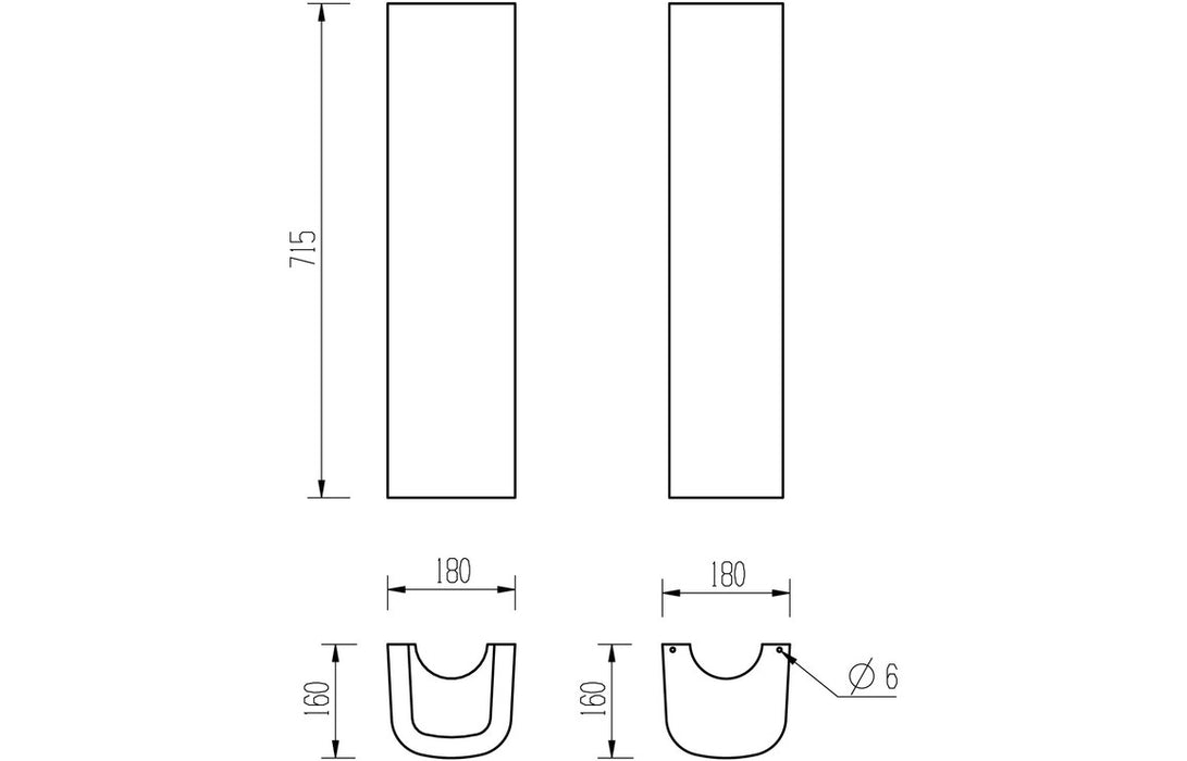 Toscara 450x400mm 1TH Basin & Full Pedestal