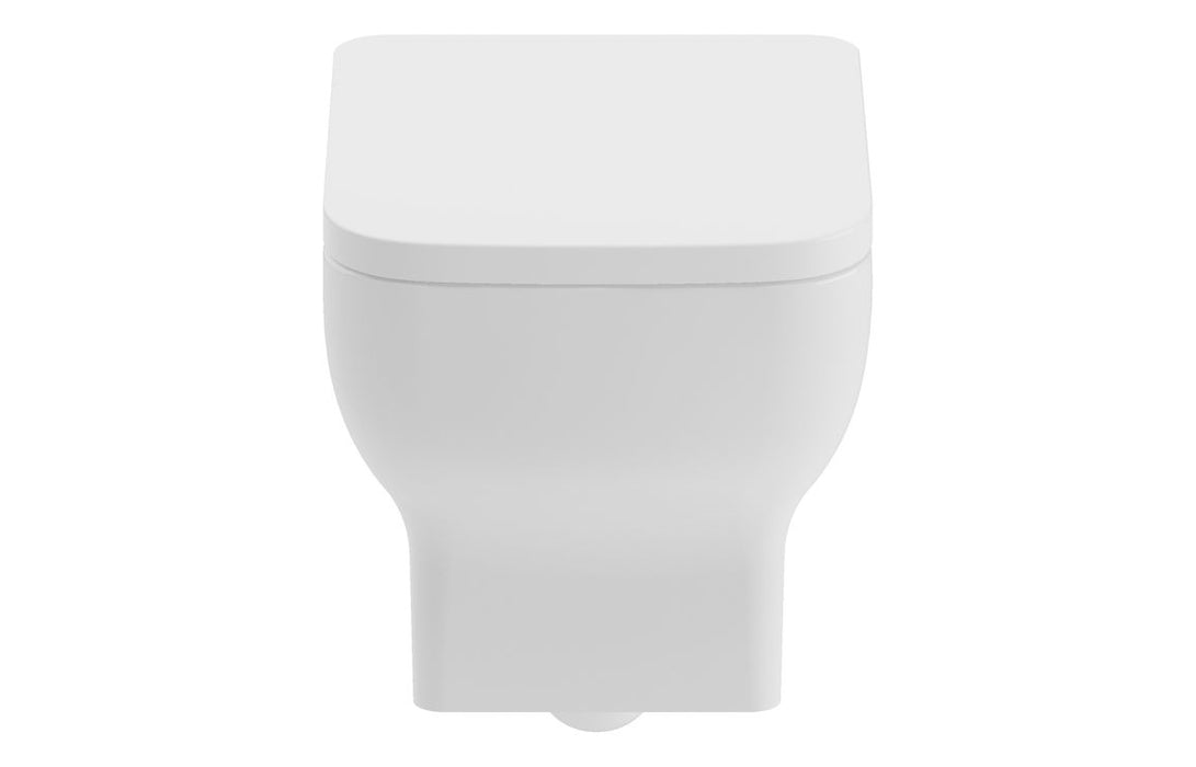 Arlo Rimless Wall Hung WC & Soft Close Seat - White