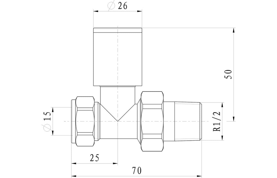 Patterned Anthracite Radiator Valves - Straight