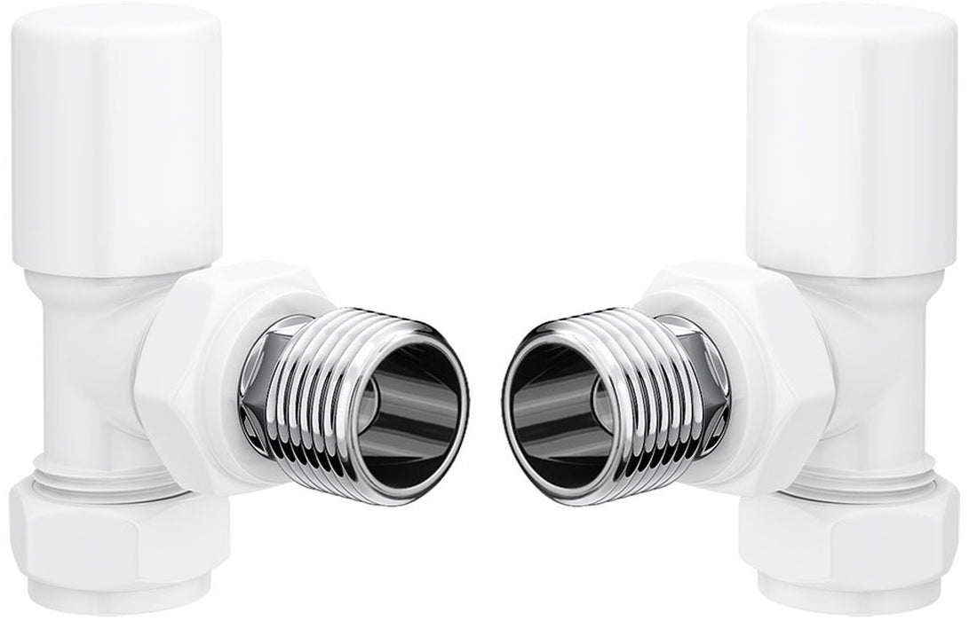 Patterned White Radiator Valves