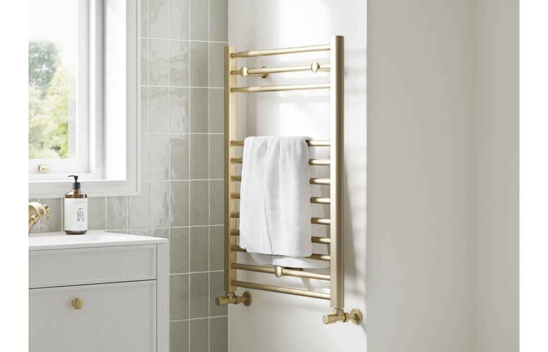 Gradino Straight 30mm Ladder Radiator - Brushed Brass