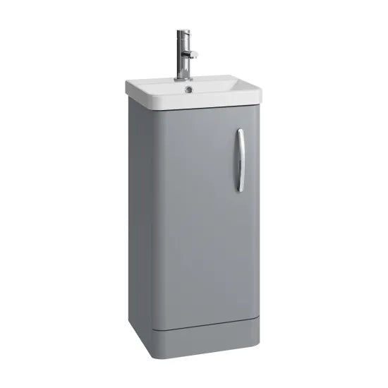 Arley Direction 400mm 1 Door Floor Standing Vanity Unit With Basin