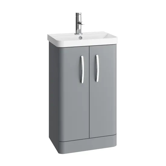 Arley Direction 500mm  2 Door Floor Standing Vanity Unit With Basin