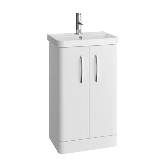 Arley Direction 500mm  2 Door Floor Standing Vanity Unit With Basin