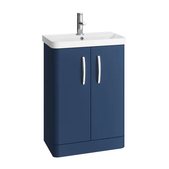 Arley Direction 600mm  2 Door Floor Standing Vanity Unit With Basin