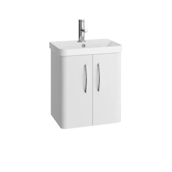 Arley Direction 500mm  2 Door Wall Hung Vanity Unit & Basin