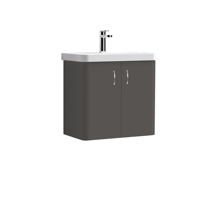 Arley Direction 600mm 2 Door Wall Hung Vanity Unit & Basin