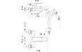 Vema Timea Wall Mounted Bath/Shower Mixer - Matt Black