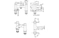 Vema Maira Deck Mounted Bath/Shower Mixer - Chrome
