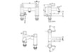Vema Maira Deck Mounted Bath Filler - Chrome