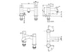 Vema Maira Deck Mounted Bath/Shower Mixer - Matt Black