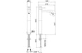 Vema Maira Tall Basin Mixer - Matt Black