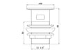 Slotted Flip Plug Basin Waste - Chrome