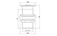 Unslotted Round Basin Waste - Chrome