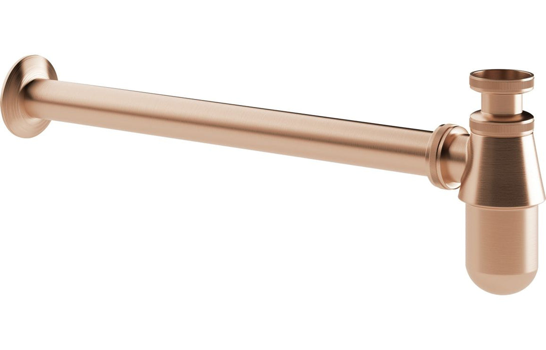 Origin 600mm Wall Hung White Marble Basin Shelf & Bottle Trap