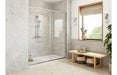 Fibo Marble - White Marble (Plain Marble) Enclosure & Shower Pack