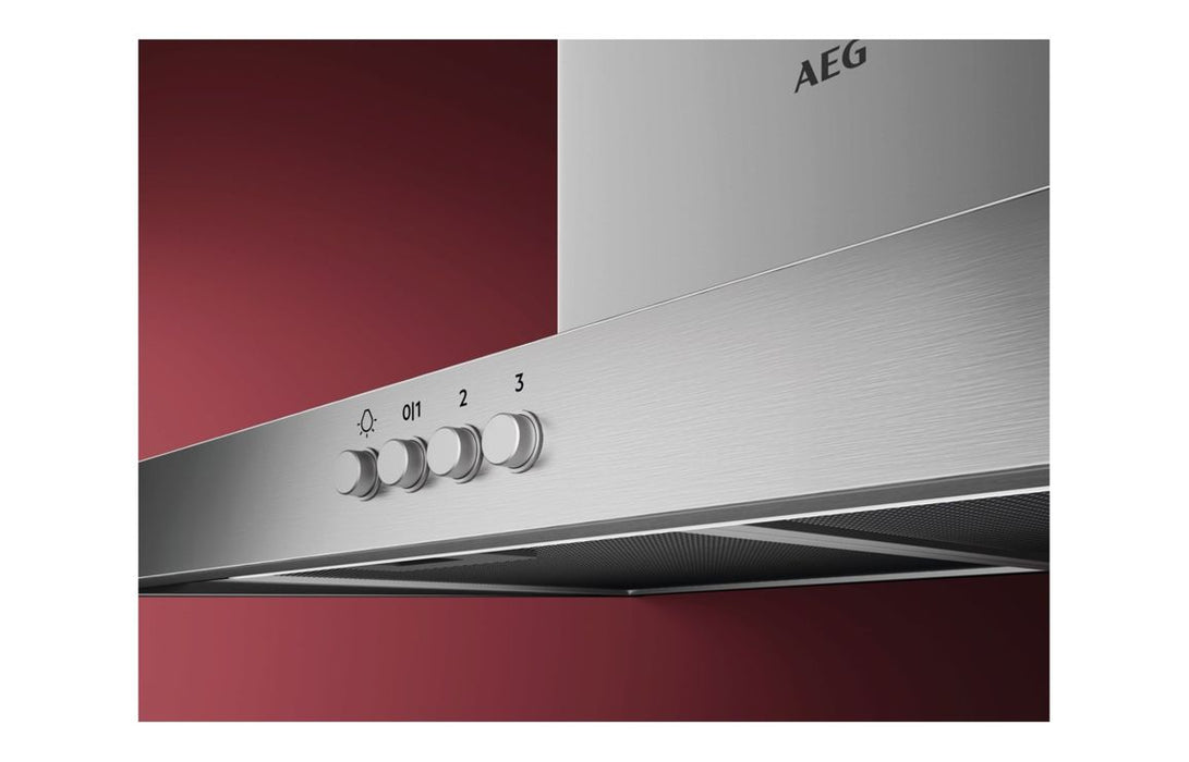 AEG DKB4951M 90cm Slim Pyramid Chimney Hood - St/Steel
