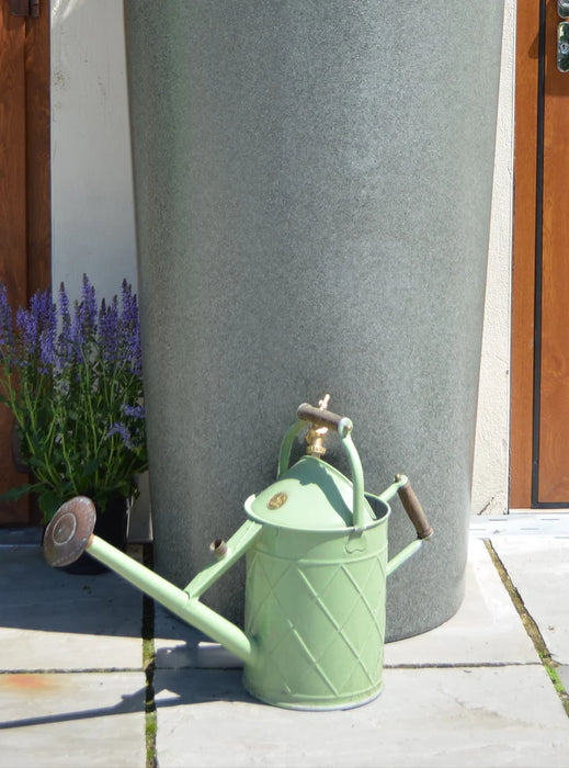 380 Litre Water Butt Planter In Green Marble - Big City