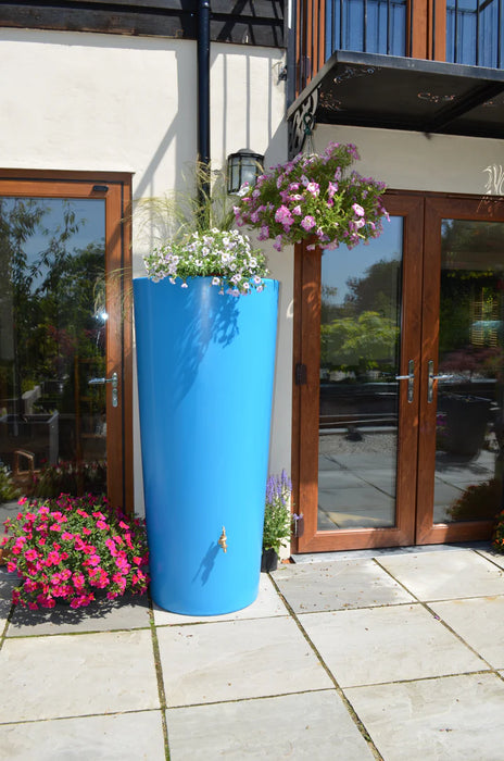 Big City Water Butt Planter - Light Blue