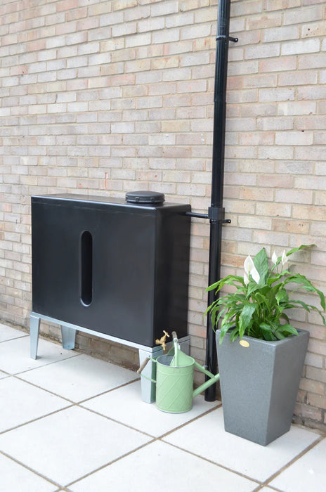 250 Litre Slimline Water Butt in Black