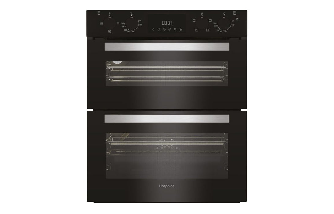Hotpoint DUH 10D B Built Under Double Electric Oven - Black