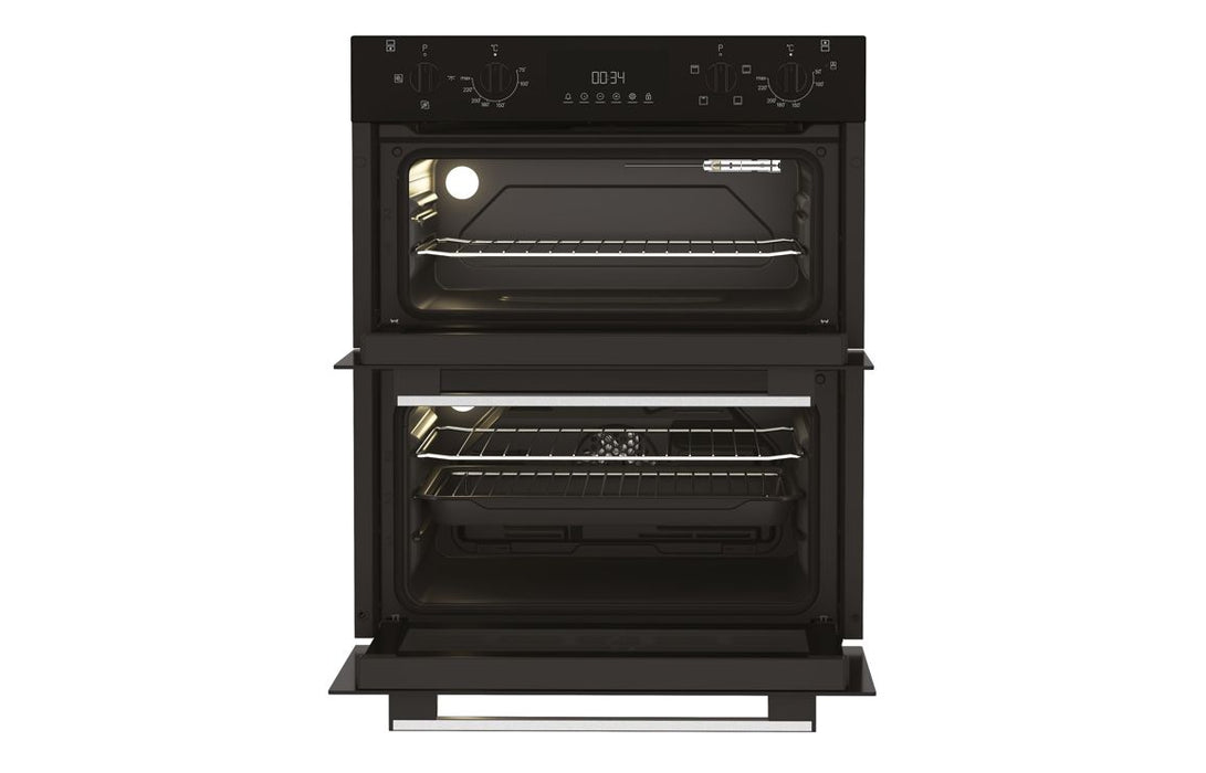 Indesit DUI 10D B Built Under Double Electric Oven - Black