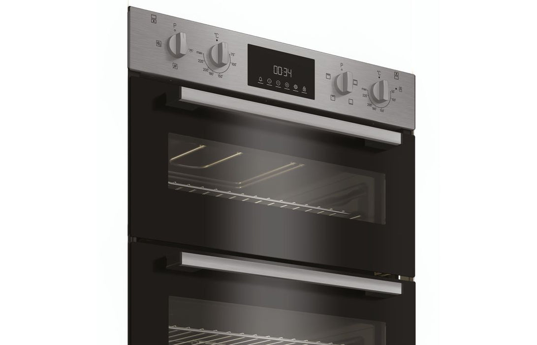 Indesit DUI 10D IX Built Under Double Electric Oven - St/Steel
