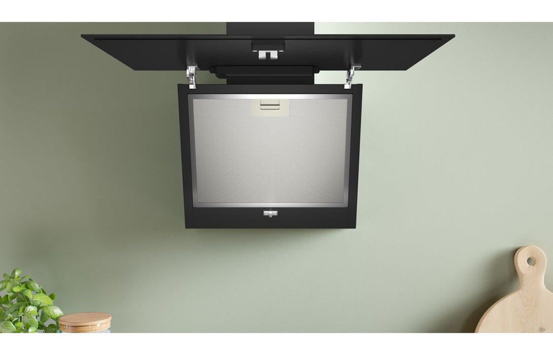 Bosch Series 2 DWK65DK60B 60cm Chimney Hood - Black Glass
