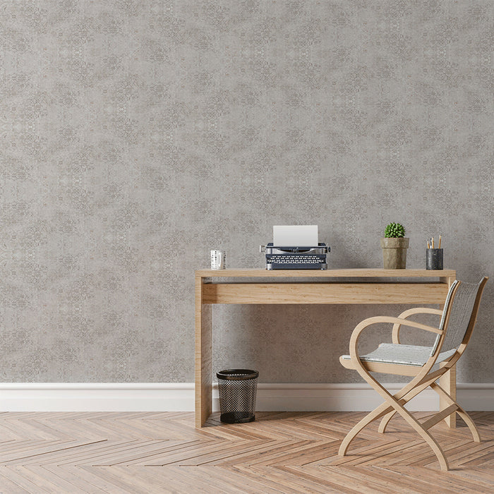 Decorwall Elegance Damask Gilted Silver