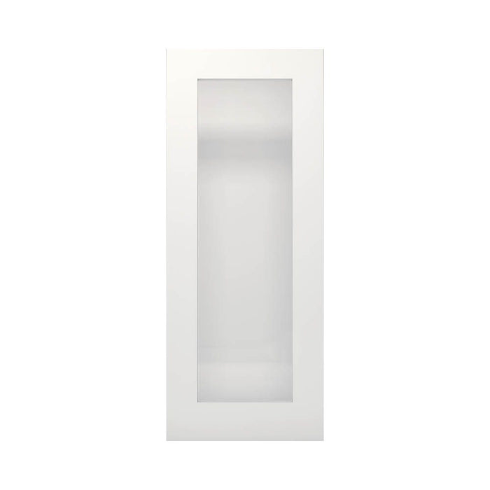 Deanta Denver White Primed Obscure Glaze Door