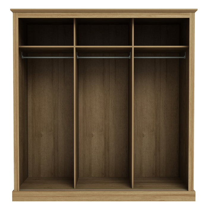 Devon Charcoal Triple Sliding Wardrobe