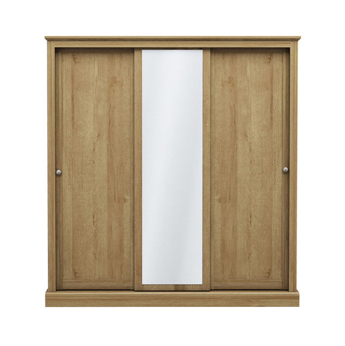 Devon Charcoal Triple Sliding Wardrobe