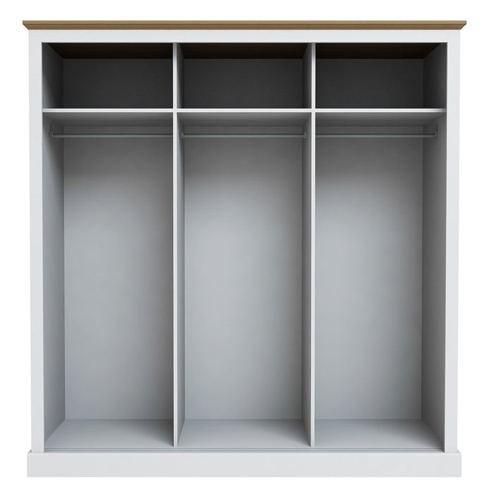 Devon Charcoal Triple Sliding Wardrobe