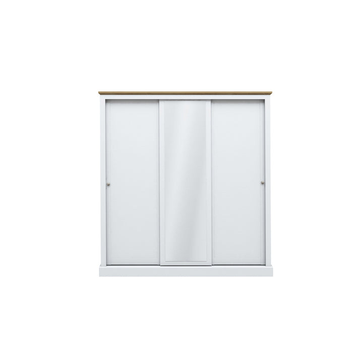 Devon Charcoal Triple Sliding Wardrobe