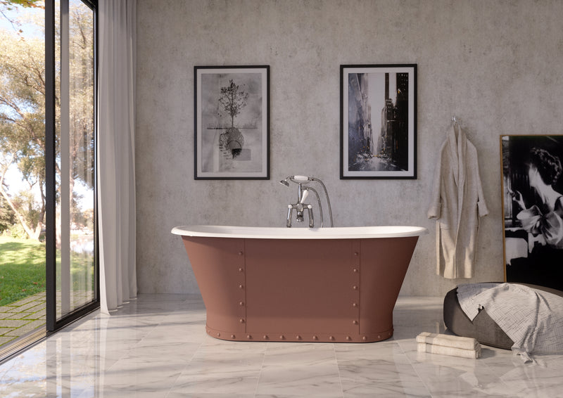 Hurlingham Drayton Freestanding Cast Iron Bath 1700 x 675mm