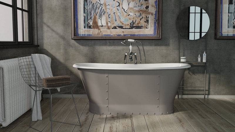 Hurlingham Drayton Freestanding Cast Iron Bath 1700 x 675mm