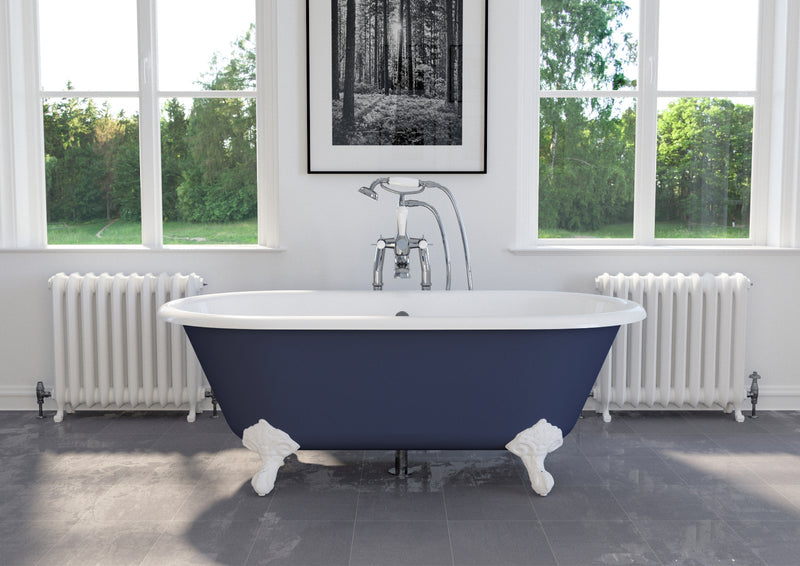 Hurlingham Dryden Small Freestanding Cast Iron Bath 1530 x 770mm